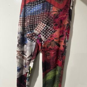 Moon Diamant jacquard mesh top(L)and Marine Serre Scarves Second Skin tights (M)